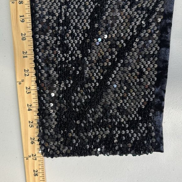 Chicos Black Velvet Sequin Size 14 - Picture 7 of 9